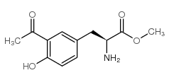 3-乙酰基-L-酪氨酸甲酯盐酸盐结构式