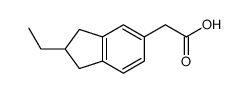 2-(2-ethyl-2,3-dihydro-1H-inden-5-yl)acetic acid Structure