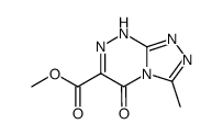 3-methyl-5-oxo-5,8-dihydro-[1,2,4]triazolo[3,4-c][1,2,4]triazine-6-carboxylic acid methyl ester Structure
