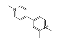 1,2-dimethyl-4-(1-methylpyridin-1-ium-4-yl)pyridin-1-ium Structure