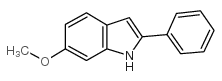 6-甲氧基-2-苯基-1H-吲哚结构式