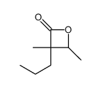 3,4-dimethyl-3-propyloxetan-2-one结构式