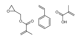 2-methylprop-2-enoic acid,oxiran-2-ylmethyl 2-methylprop-2-enoate,styrene Structure