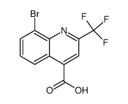 8-bromo-2-(trifluoromethyl)quinoline-4-carboxylic acid Structure