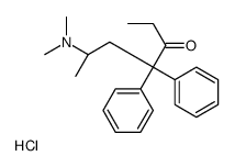 (R)-二甲基(1-甲基-4-氧代-3,3-二苯基己基)氯化铵结构式