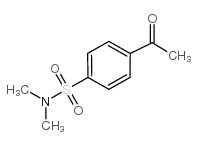 4-乙酰基-N,N-二甲基苯磺酰胺结构式