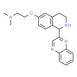 Ethanamine, N,N-dimethyl-2-[[1,2,3,4-tetrahydro-1-(2-quinoxalinyl)-6-isoquinolinyl]oxy]- (9CI) Structure