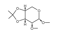 methyl-(O3,O4-isopropylidene-O2-methyl-β-D-arabinopyranoside) Structure