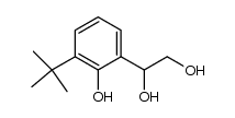 6-t-Butyl-2(1,2-dihydroxyethyl)-phenol Structure