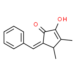 2-Cyclopenten-1-one, 2-hydroxy-3,4-dimethyl-5-(phenylmethylene)-, (5Z)- (9CI) Structure