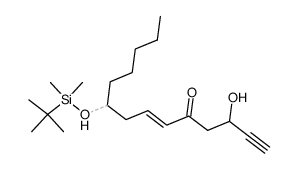 (E)-9-(tert-Butyl-dimethyl-silanyloxy)-3-hydroxy-tetradec-6-en-1-yn-5-one结构式