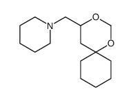 1-(1,3-dioxaspiro[5.5]undecan-4-ylmethyl)piperidine结构式