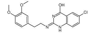 6-chloro-2-[2-(3,4-dimethoxyphenyl)ethylamino]-1H-quinazolin-4-one Structure
