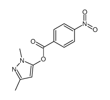 1,3-dimethyl-5-(4-nitro-benzoyloxy)-1H-pyrazole Structure