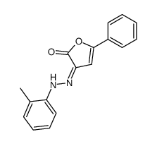 5-Phenyl-3-(o-tolyl-hydrazono)-3H-furan-2-one Structure