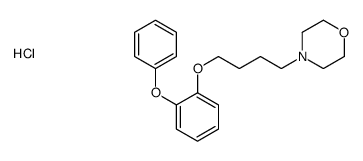 4-[4-(2-phenoxyphenoxy)butyl]morpholine,hydrochloride Structure