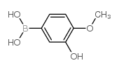 (3-羟基-4-甲氧基苯基)硼酸结构式