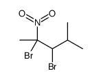 2,3-dibromo-4-methyl-2-nitropentane Structure