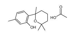 acetic acid,5-methyl-2-(2,6,6-trimethyloxan-2-yl)phenol Structure