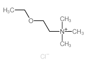 2-ethoxyethyl(trimethyl)azanium,chloride Structure