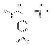 N'-amino-2-(4-nitrophenyl)ethanimidamide,sulfurothioic O-acid Structure