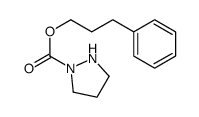 3-phenylpropyl pyrazolidine-1-carboxylate Structure
