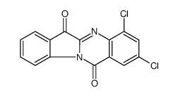 2,4-dichloroindolo[2,1-b]quinazoline-6,12-dione结构式