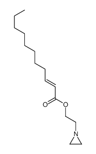 2-(aziridin-1-yl)ethyl undec-2-enoate Structure