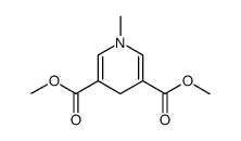 1,4-dihydro-3,5-dimethoxycarbonyl-1-methylpyridine Structure