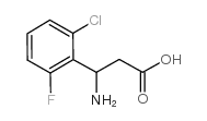 3-氨基-3-(2-氯-6-氟苯基)丙酸结构式
