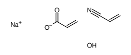 sodium,hydrogen sulfite,prop-2-enenitrile,prop-2-enoic acid Structure