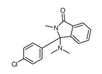 1H-Isoindol-1-one, 3-(4-chlorophenyl)-3-(dimethylamino)-2,3-dihydro-2-methyl- Structure