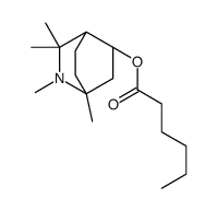 [(1S,4S,6R)-2,2,3,4-tetramethyl-3-azabicyclo[2.2.2]octan-6-yl] hexanoate结构式
