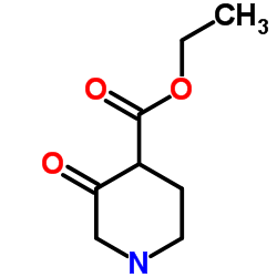 3-氧代-4-哌啶甲酸乙酯结构式