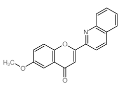 6-methoxy-2-quinolin-2-yl-chromen-4-one结构式