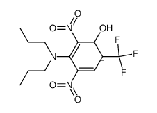 4-(dipropylamino)-6-hydroxy-3,5-dinitro-1-(trifluoromethyl)cyclohexa-2,4-dien-1-ide结构式