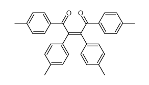 (Z)-1,2,3,4-tetrakis(4-methylphenyl)-2-butene-1,4-dione结构式