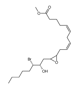 methyl (5Z,8Z)-10-(3-((2S,3S)-3-bromo-2-hydroxyoctyl)oxiran-2-yl)deca-5,8-dienoate Structure