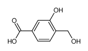 3-羟基-4-(羟甲基)苯甲酸结构式