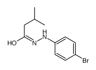 Isovaleric acid, 2-(p-bromophenyl)hydrazide结构式