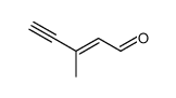 E-3-methyl-2-penten-4-ynal结构式