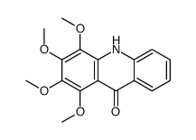 1,2,3,4-tetramethoxy-10H-acridin-9-one结构式