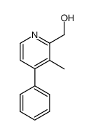 2-hydroxymethyl-3-methyl-4-phenyl-pyridine结构式