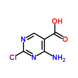 4-氨基-2-氯嘧啶-5-羧酸结构式