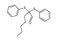 2,2-bis(phenylthio)heptanal结构式
