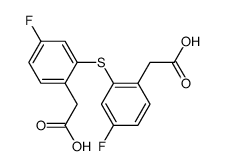 5,5'-difluorodiphenylsulfide-2,2'-diacetic acid Structure