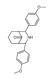 2,4-bis(4-methoxyphenyl)-3-azabicyclo(3.3.1)nonan-9-one Structure