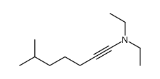 N,N-diethyl-6-methylhept-1-yn-1-amine Structure