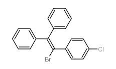 1-(1-bromo-2,2-diphenyl-ethenyl)-4-chloro-benzene结构式