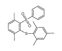 1,4-dimethyl-2-(phenylsulfonyl)-3-[(2,4,6-trimethylphenyl)thio]benzene Structure
